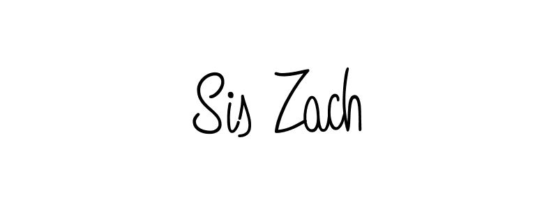 Use a signature maker to create a handwritten signature online. With this signature software, you can design (Angelique-Rose-font-FFP) your own signature for name Sis Zach. Sis Zach signature style 5 images and pictures png