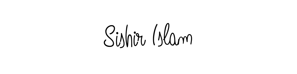 Design your own signature with our free online signature maker. With this signature software, you can create a handwritten (Angelique-Rose-font-FFP) signature for name Sishir Islam. Sishir Islam signature style 5 images and pictures png