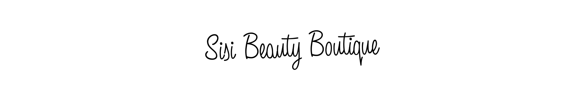You should practise on your own different ways (Angelique-Rose-font-FFP) to write your name (Sisi Beauty Boutique) in signature. don't let someone else do it for you. Sisi Beauty Boutique signature style 5 images and pictures png