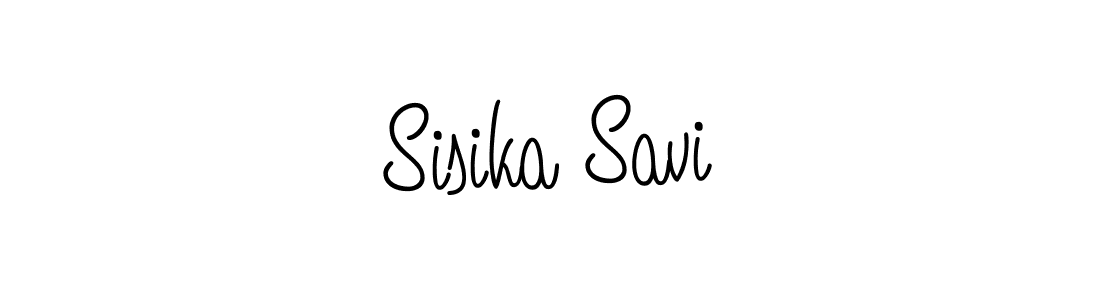 How to Draw Sisika Savi signature style? Angelique-Rose-font-FFP is a latest design signature styles for name Sisika Savi. Sisika Savi signature style 5 images and pictures png