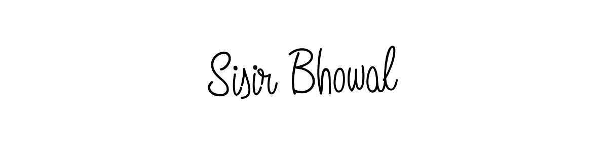 How to make Sisir Bhowal signature? Angelique-Rose-font-FFP is a professional autograph style. Create handwritten signature for Sisir Bhowal name. Sisir Bhowal signature style 5 images and pictures png