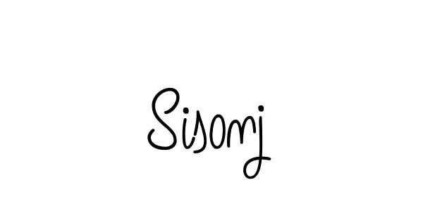 Make a beautiful signature design for name Sisonj. With this signature (Angelique-Rose-font-FFP) style, you can create a handwritten signature for free. Sisonj signature style 5 images and pictures png