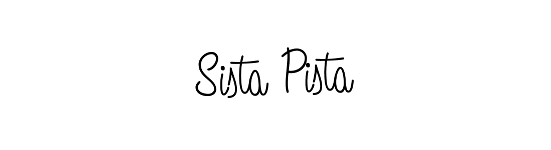 Create a beautiful signature design for name Sista Pista. With this signature (Angelique-Rose-font-FFP) fonts, you can make a handwritten signature for free. Sista Pista signature style 5 images and pictures png