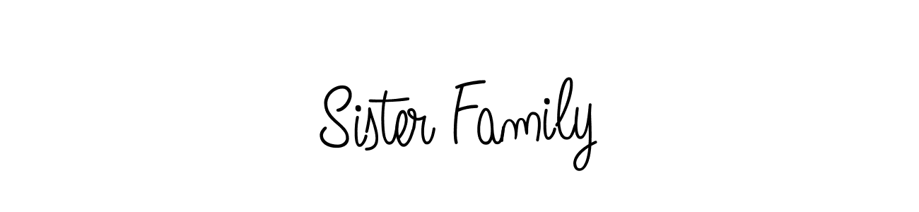 It looks lik you need a new signature style for name Sister Family. Design unique handwritten (Angelique-Rose-font-FFP) signature with our free signature maker in just a few clicks. Sister Family signature style 5 images and pictures png