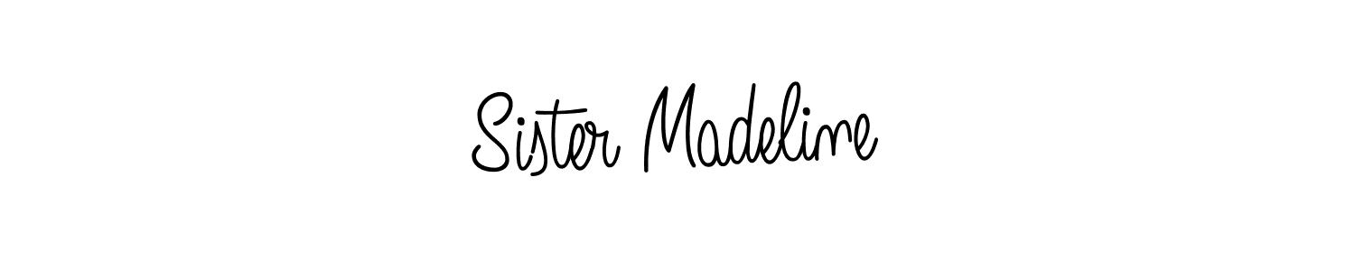 if you are searching for the best signature style for your name Sister Madeline. so please give up your signature search. here we have designed multiple signature styles  using Angelique-Rose-font-FFP. Sister Madeline signature style 5 images and pictures png