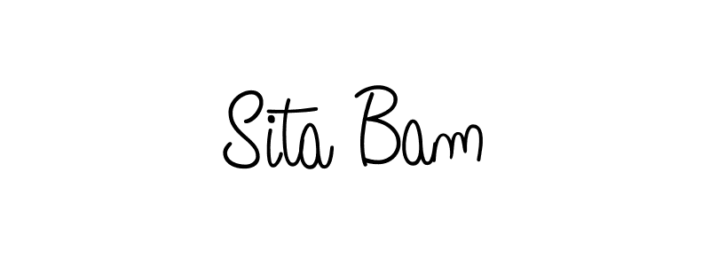 Angelique-Rose-font-FFP is a professional signature style that is perfect for those who want to add a touch of class to their signature. It is also a great choice for those who want to make their signature more unique. Get Sita Bam name to fancy signature for free. Sita Bam signature style 5 images and pictures png