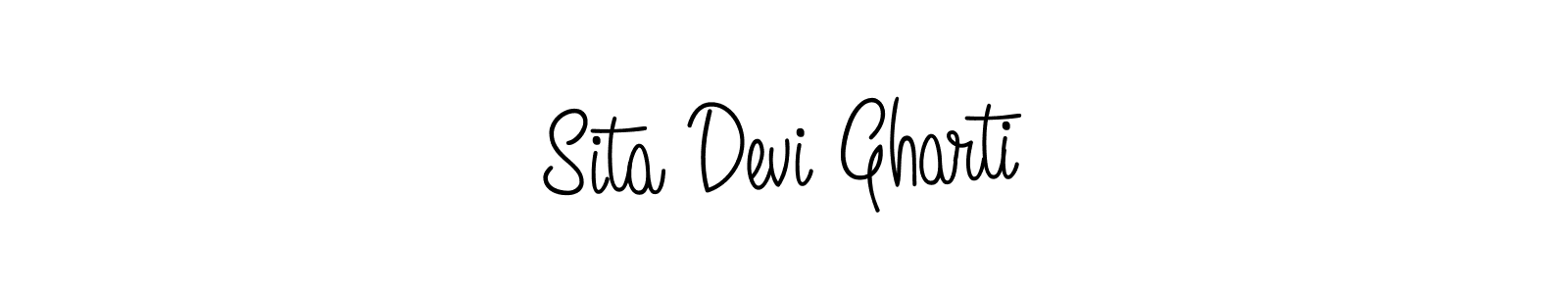 Create a beautiful signature design for name Sita Devi Gharti. With this signature (Angelique-Rose-font-FFP) fonts, you can make a handwritten signature for free. Sita Devi Gharti signature style 5 images and pictures png