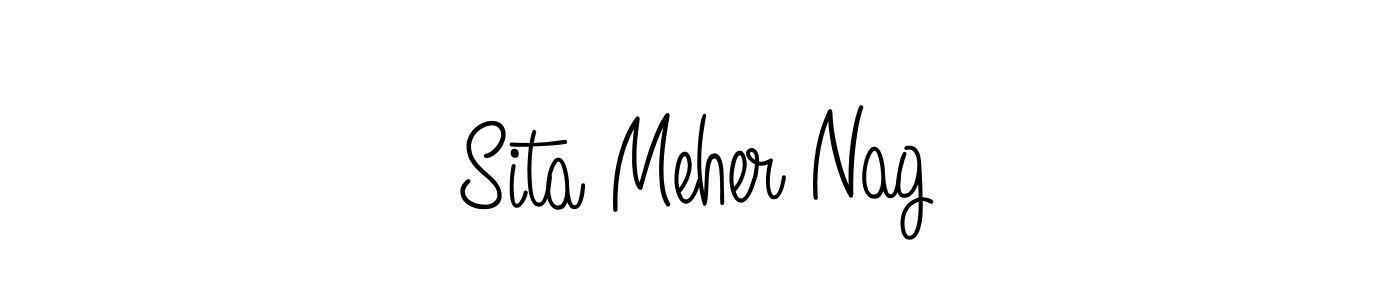How to Draw Sita Meher Nag signature style? Angelique-Rose-font-FFP is a latest design signature styles for name Sita Meher Nag. Sita Meher Nag signature style 5 images and pictures png