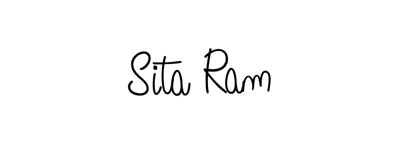You should practise on your own different ways (Angelique-Rose-font-FFP) to write your name (Sita Ram) in signature. don't let someone else do it for you. Sita Ram signature style 5 images and pictures png