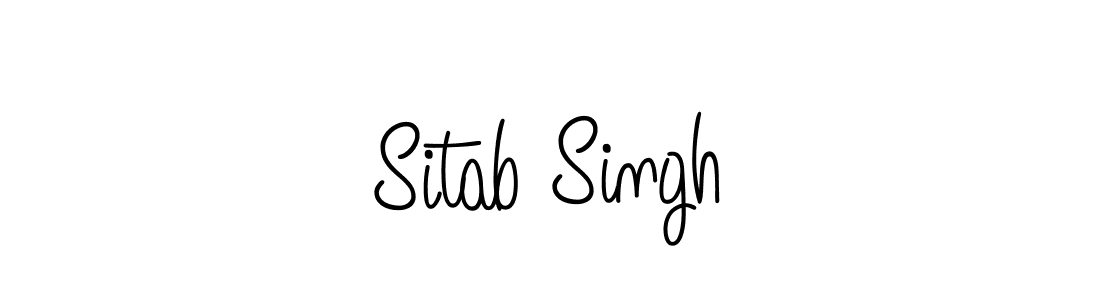 Sitab Singh stylish signature style. Best Handwritten Sign (Angelique-Rose-font-FFP) for my name. Handwritten Signature Collection Ideas for my name Sitab Singh. Sitab Singh signature style 5 images and pictures png