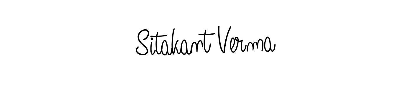 The best way (Angelique-Rose-font-FFP) to make a short signature is to pick only two or three words in your name. The name Sitakant Verma include a total of six letters. For converting this name. Sitakant Verma signature style 5 images and pictures png