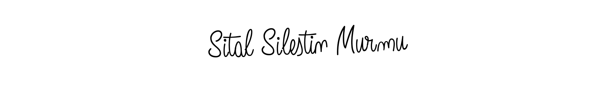 How to make Sital Silestin Murmu name signature. Use Angelique-Rose-font-FFP style for creating short signs online. This is the latest handwritten sign. Sital Silestin Murmu signature style 5 images and pictures png