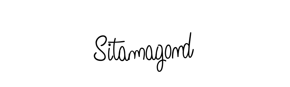 Make a beautiful signature design for name Sitamagond. With this signature (Angelique-Rose-font-FFP) style, you can create a handwritten signature for free. Sitamagond signature style 5 images and pictures png