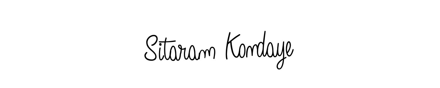 Use a signature maker to create a handwritten signature online. With this signature software, you can design (Angelique-Rose-font-FFP) your own signature for name Sitaram Kondaye. Sitaram Kondaye signature style 5 images and pictures png