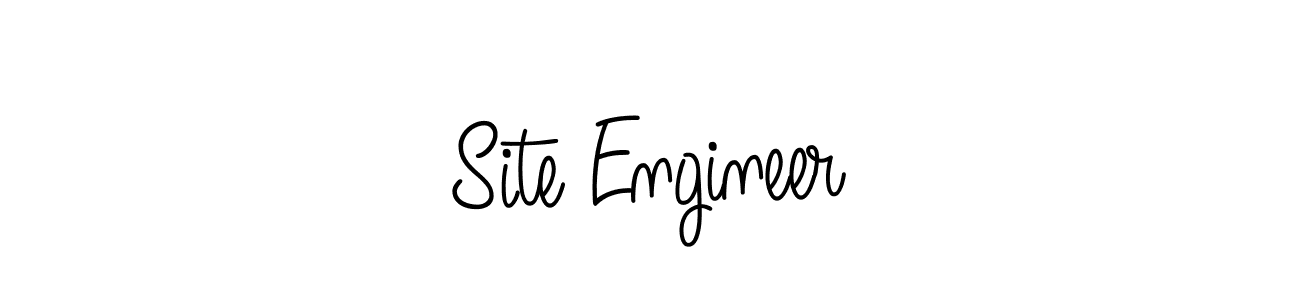 Use a signature maker to create a handwritten signature online. With this signature software, you can design (Angelique-Rose-font-FFP) your own signature for name Site Engineer. Site Engineer signature style 5 images and pictures png