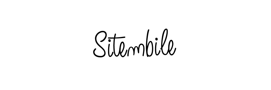 Create a beautiful signature design for name Sitembile. With this signature (Angelique-Rose-font-FFP) fonts, you can make a handwritten signature for free. Sitembile signature style 5 images and pictures png