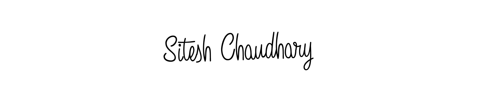 Create a beautiful signature design for name Sitesh Chaudhary. With this signature (Angelique-Rose-font-FFP) fonts, you can make a handwritten signature for free. Sitesh Chaudhary signature style 5 images and pictures png