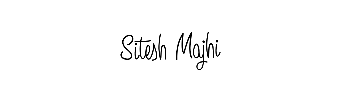 Make a beautiful signature design for name Sitesh Majhi. With this signature (Angelique-Rose-font-FFP) style, you can create a handwritten signature for free. Sitesh Majhi signature style 5 images and pictures png