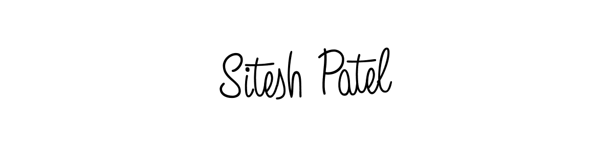 Also we have Sitesh Patel name is the best signature style. Create professional handwritten signature collection using Angelique-Rose-font-FFP autograph style. Sitesh Patel signature style 5 images and pictures png