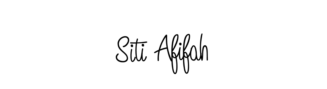 Angelique-Rose-font-FFP is a professional signature style that is perfect for those who want to add a touch of class to their signature. It is also a great choice for those who want to make their signature more unique. Get Siti Afifah name to fancy signature for free. Siti Afifah signature style 5 images and pictures png