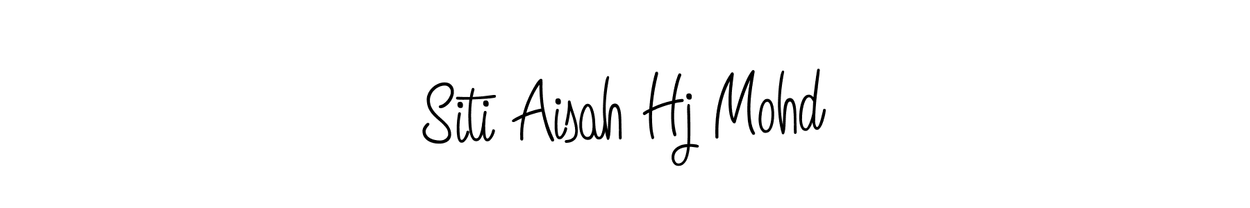 if you are searching for the best signature style for your name Siti Aisah Hj Mohd. so please give up your signature search. here we have designed multiple signature styles  using Angelique-Rose-font-FFP. Siti Aisah Hj Mohd signature style 5 images and pictures png