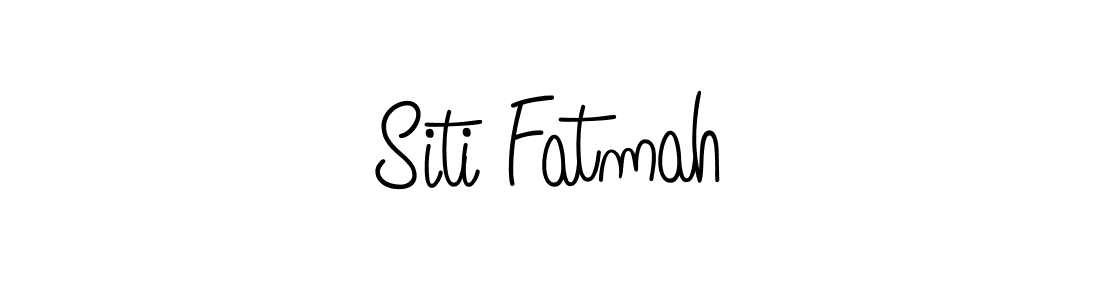 The best way (Angelique-Rose-font-FFP) to make a short signature is to pick only two or three words in your name. The name Siti Fatmah include a total of six letters. For converting this name. Siti Fatmah signature style 5 images and pictures png
