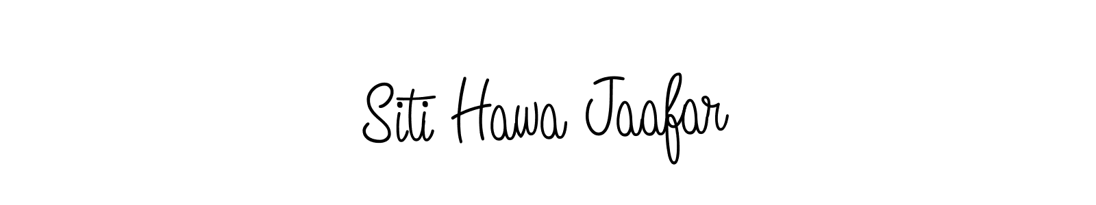 Make a beautiful signature design for name Siti Hawa Jaafar. With this signature (Angelique-Rose-font-FFP) style, you can create a handwritten signature for free. Siti Hawa Jaafar signature style 5 images and pictures png