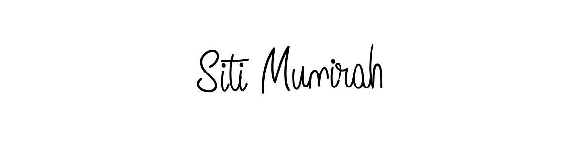 Also You can easily find your signature by using the search form. We will create Siti Munirah name handwritten signature images for you free of cost using Angelique-Rose-font-FFP sign style. Siti Munirah signature style 5 images and pictures png