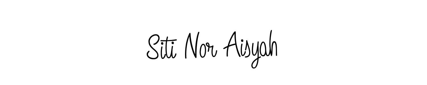 This is the best signature style for the Siti Nor Aisyah name. Also you like these signature font (Angelique-Rose-font-FFP). Mix name signature. Siti Nor Aisyah signature style 5 images and pictures png