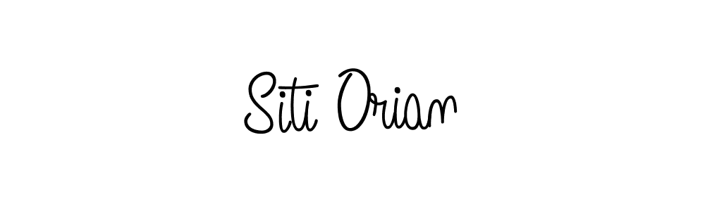 Design your own signature with our free online signature maker. With this signature software, you can create a handwritten (Angelique-Rose-font-FFP) signature for name Siti Orian. Siti Orian signature style 5 images and pictures png