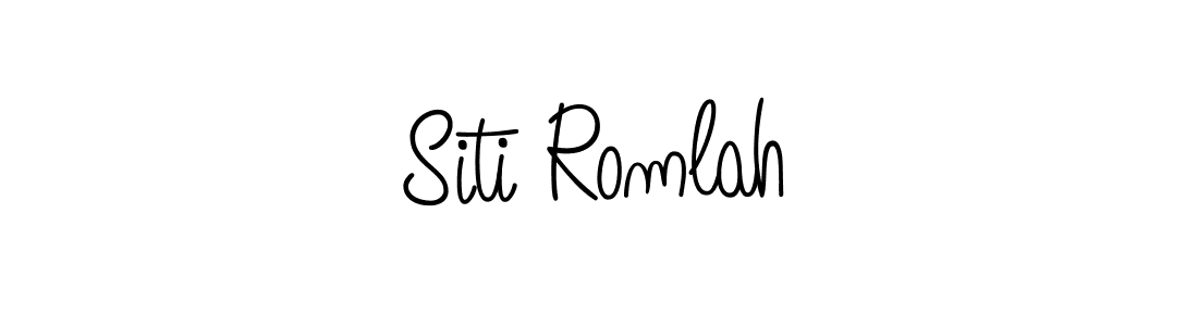How to make Siti Romlah signature? Angelique-Rose-font-FFP is a professional autograph style. Create handwritten signature for Siti Romlah name. Siti Romlah signature style 5 images and pictures png