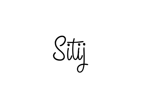 Design your own signature with our free online signature maker. With this signature software, you can create a handwritten (Angelique-Rose-font-FFP) signature for name Sitij. Sitij signature style 5 images and pictures png