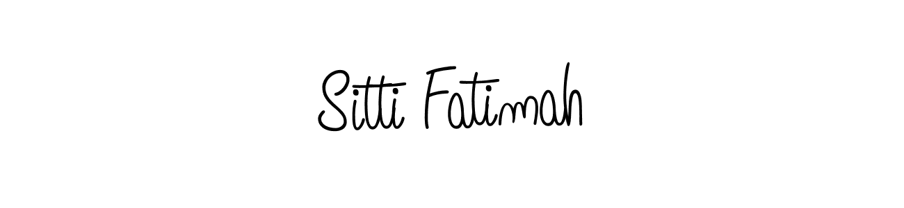 Make a beautiful signature design for name Sitti Fatimah. With this signature (Angelique-Rose-font-FFP) style, you can create a handwritten signature for free. Sitti Fatimah signature style 5 images and pictures png