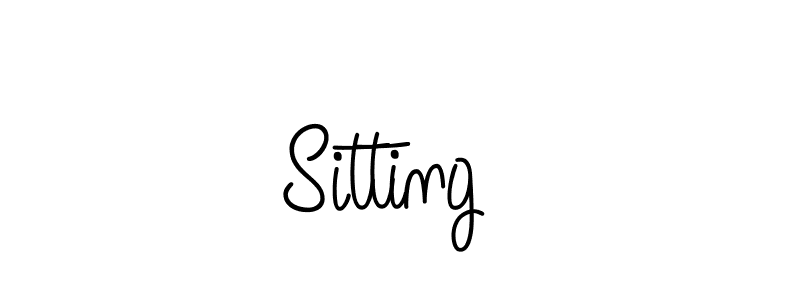 How to make Sitting  name signature. Use Angelique-Rose-font-FFP style for creating short signs online. This is the latest handwritten sign. Sitting  signature style 5 images and pictures png