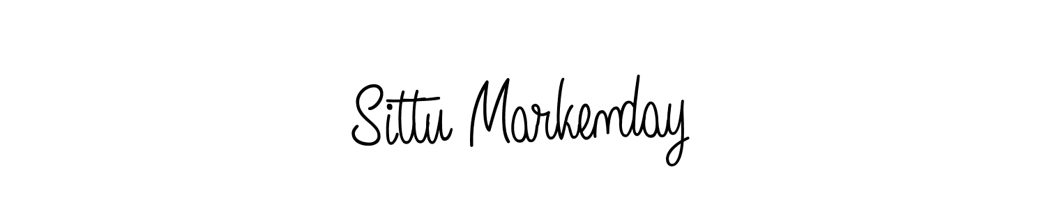 Make a beautiful signature design for name Sittu Markenday. With this signature (Angelique-Rose-font-FFP) style, you can create a handwritten signature for free. Sittu Markenday signature style 5 images and pictures png