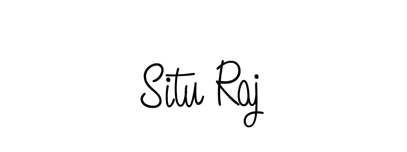 Make a beautiful signature design for name Situ Raj. With this signature (Angelique-Rose-font-FFP) style, you can create a handwritten signature for free. Situ Raj signature style 5 images and pictures png