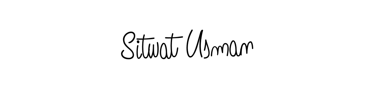 How to make Sitwat Usman signature? Angelique-Rose-font-FFP is a professional autograph style. Create handwritten signature for Sitwat Usman name. Sitwat Usman signature style 5 images and pictures png