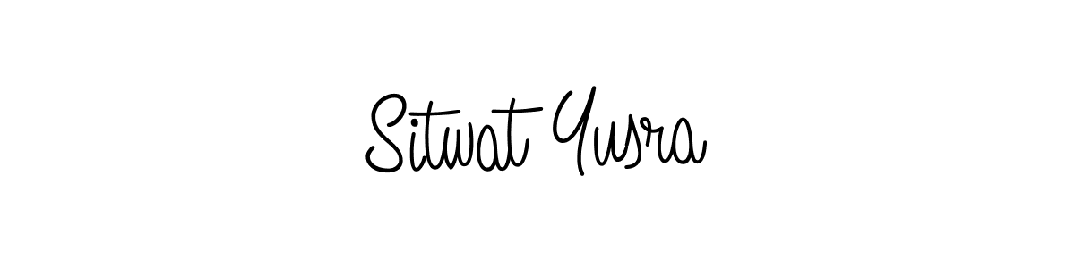 Use a signature maker to create a handwritten signature online. With this signature software, you can design (Angelique-Rose-font-FFP) your own signature for name Sitwat Yusra. Sitwat Yusra signature style 5 images and pictures png