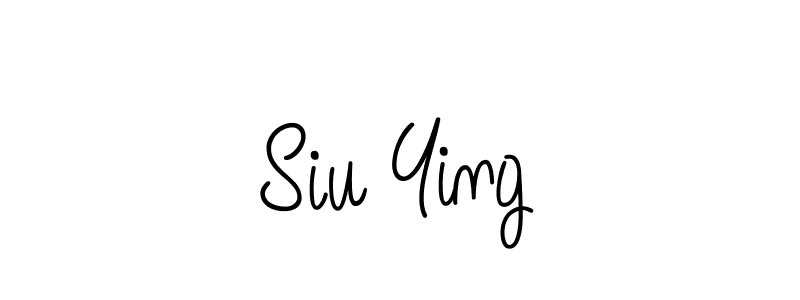 Use a signature maker to create a handwritten signature online. With this signature software, you can design (Angelique-Rose-font-FFP) your own signature for name Siu Ying. Siu Ying signature style 5 images and pictures png