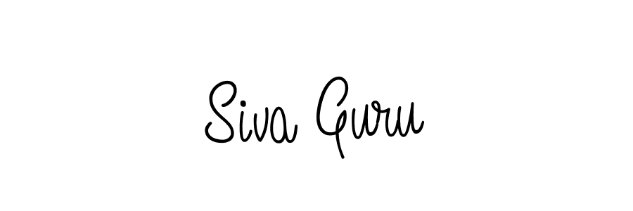 How to make Siva Guru name signature. Use Angelique-Rose-font-FFP style for creating short signs online. This is the latest handwritten sign. Siva Guru signature style 5 images and pictures png