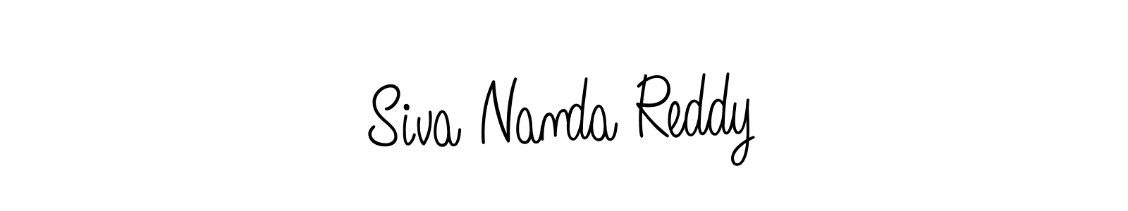 Create a beautiful signature design for name Siva Nanda Reddy. With this signature (Angelique-Rose-font-FFP) fonts, you can make a handwritten signature for free. Siva Nanda Reddy signature style 5 images and pictures png