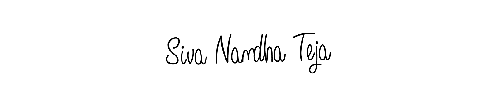 How to make Siva Nandha Teja name signature. Use Angelique-Rose-font-FFP style for creating short signs online. This is the latest handwritten sign. Siva Nandha Teja signature style 5 images and pictures png