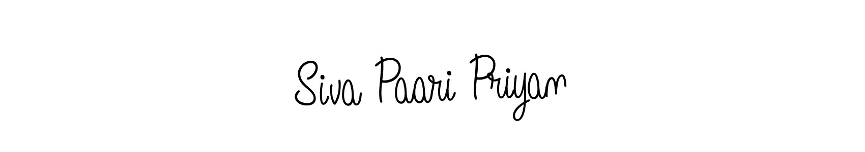 Angelique-Rose-font-FFP is a professional signature style that is perfect for those who want to add a touch of class to their signature. It is also a great choice for those who want to make their signature more unique. Get Siva Paari Priyan name to fancy signature for free. Siva Paari Priyan signature style 5 images and pictures png