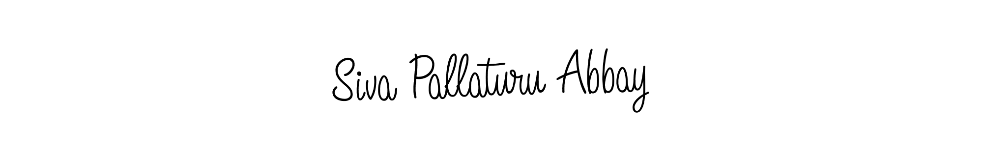 Design your own signature with our free online signature maker. With this signature software, you can create a handwritten (Angelique-Rose-font-FFP) signature for name Siva Pallaturu Abbay. Siva Pallaturu Abbay signature style 5 images and pictures png