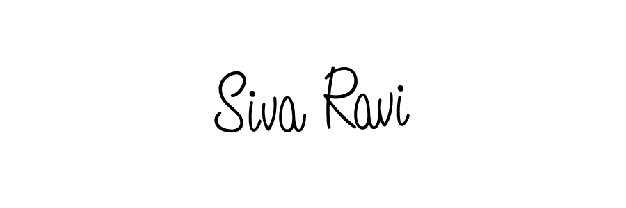 Siva Ravi stylish signature style. Best Handwritten Sign (Angelique-Rose-font-FFP) for my name. Handwritten Signature Collection Ideas for my name Siva Ravi. Siva Ravi signature style 5 images and pictures png