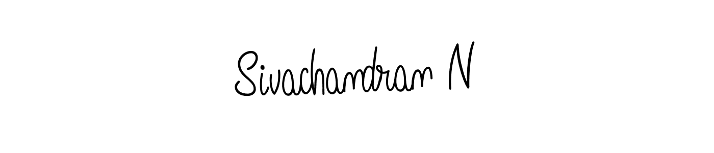 How to make Sivachandran N name signature. Use Angelique-Rose-font-FFP style for creating short signs online. This is the latest handwritten sign. Sivachandran N signature style 5 images and pictures png