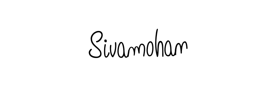 Use a signature maker to create a handwritten signature online. With this signature software, you can design (Angelique-Rose-font-FFP) your own signature for name Sivamohan. Sivamohan signature style 5 images and pictures png