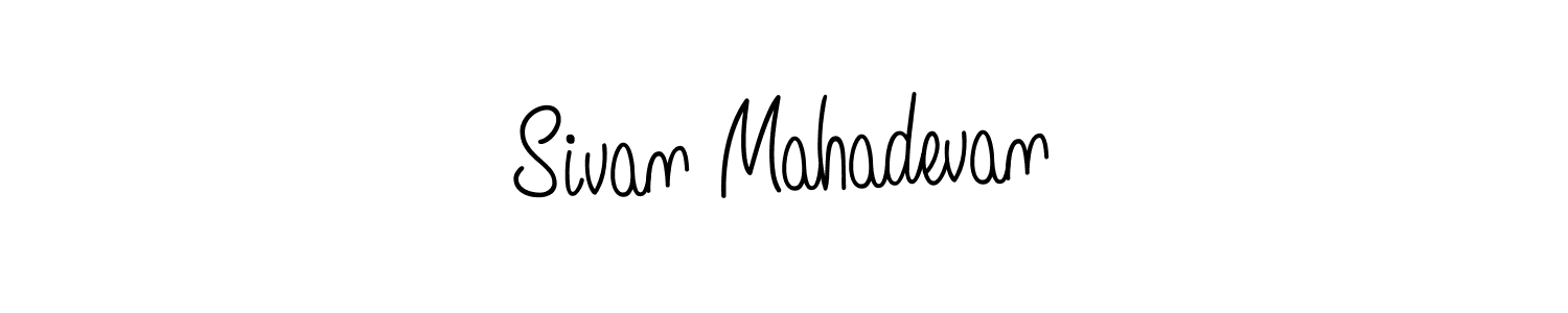 The best way (Angelique-Rose-font-FFP) to make a short signature is to pick only two or three words in your name. The name Sivan Mahadevan include a total of six letters. For converting this name. Sivan Mahadevan signature style 5 images and pictures png