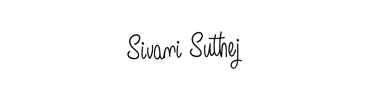 Create a beautiful signature design for name Sivani Suthej. With this signature (Angelique-Rose-font-FFP) fonts, you can make a handwritten signature for free. Sivani Suthej signature style 5 images and pictures png