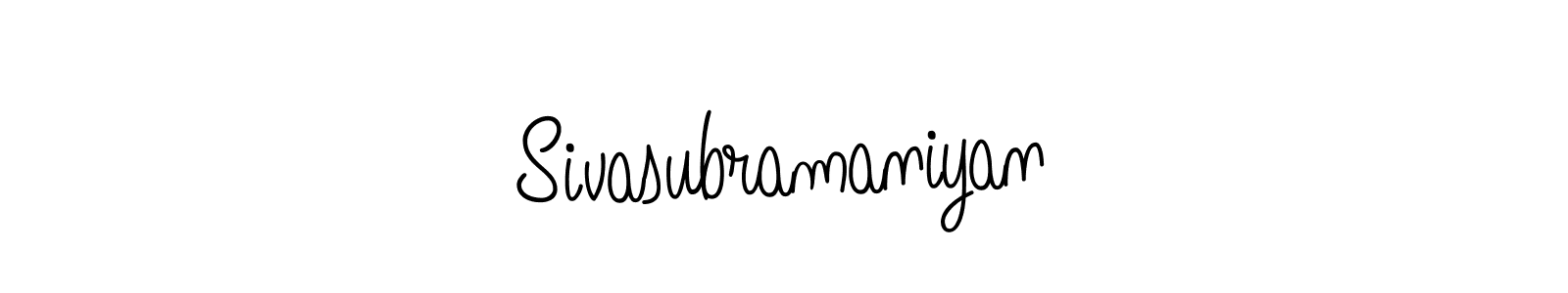 Design your own signature with our free online signature maker. With this signature software, you can create a handwritten (Angelique-Rose-font-FFP) signature for name Sivasubramaniyan. Sivasubramaniyan signature style 5 images and pictures png